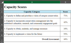 sample CHEICAT score page